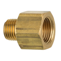 Ags Brass Adapter, Male (1/4-18 NPT), Female (3/8-18 NPT), 1/bag PTF-54B